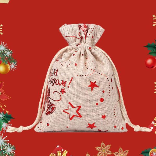 

24pcs 10x14cm xmas pattern candy gift bag 1-24 advent calendar bundle with label & rope gift bag with string