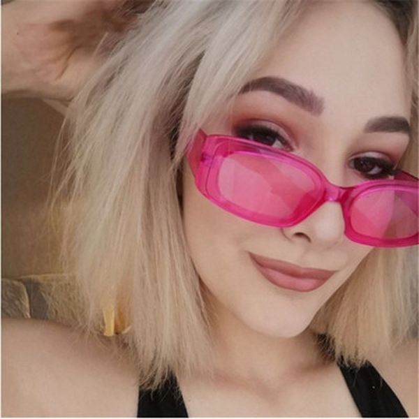 

2020 fashion retro ocean uv400 brand designer women classic rectangular sunglasses female square glasses