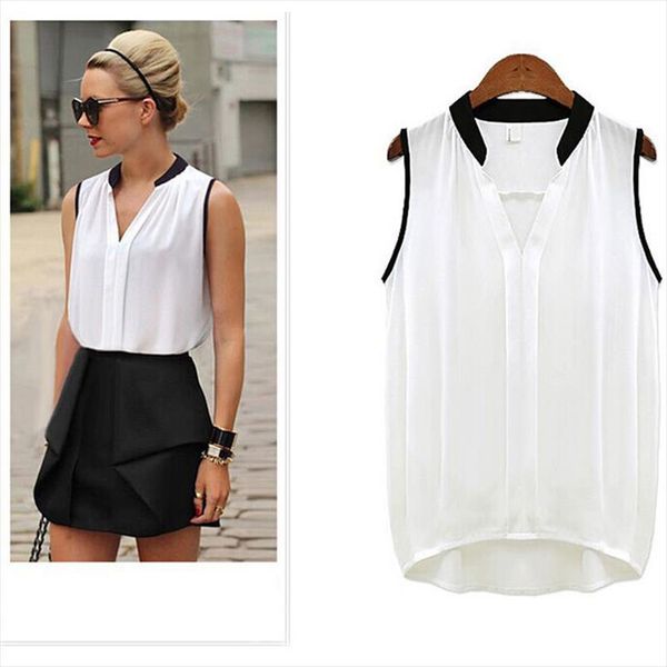 

summer style blouse women fashion white chiffon elegant shirt female work wear office ladies ol women clothing