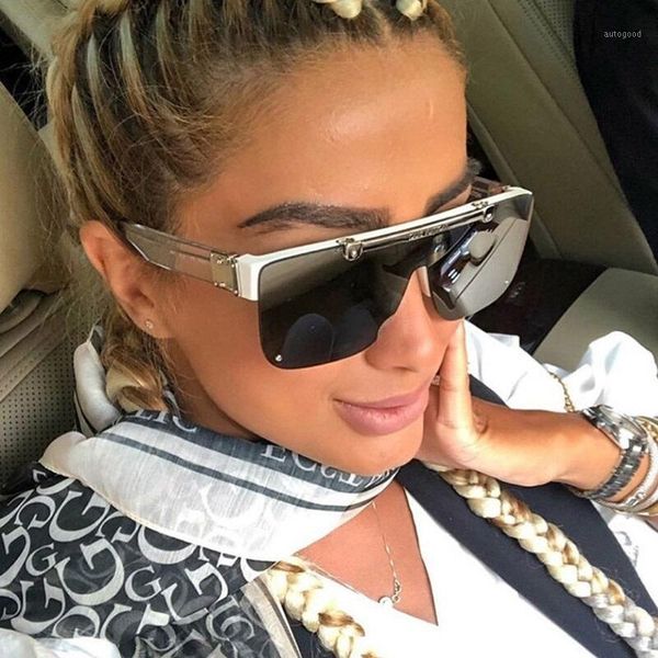 

sunglasses italy brand square woman men fashion flip lens glasses luxury designer oversized shade for female oculos1, White;black