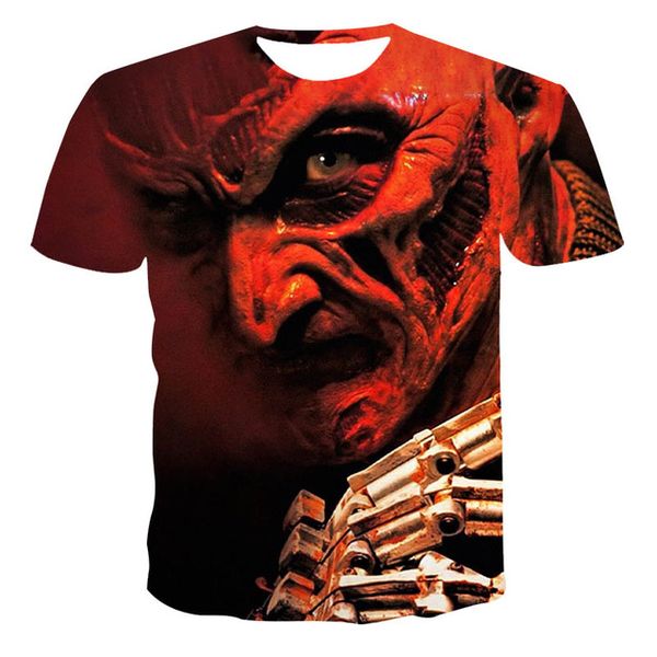 

summer men black white breathable skull printing 3d print shirts hentai aesthetic hippie men clothing