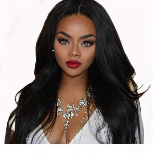 

full lace human hair wigs senior silk wig glueless beads is full of my black women 100% human hair wigs brazil higher weaving girl hair wigs, Black;brown