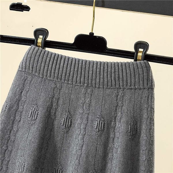 

2021 new tric plissada primavera feminino grosso quente camisola saias de cintura alta grande balano midi saia y349 odfy, Black