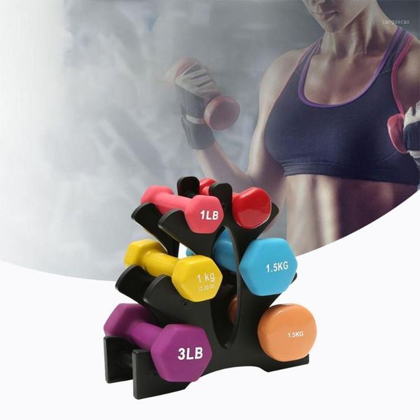 

dumbbells weightlifting dumbbell bracket 3 layer compact rugged anti-wear fitness equipment accessories for household use1