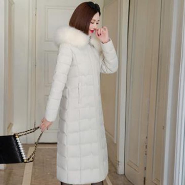 

wholesale winter women's middle-aged and elderly middle-length over-the-knee down padded jacket, Black