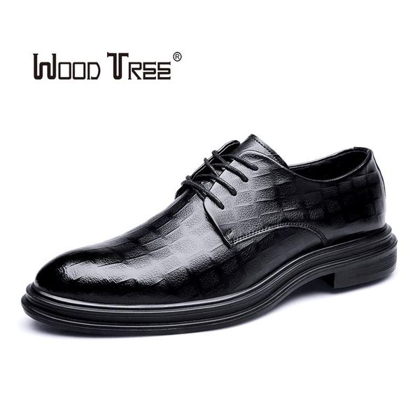 

dress shoes woodtree spring and autumn fashion trend men's british business, Black