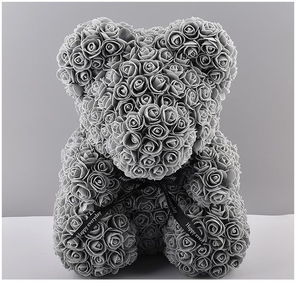 

6pcs 40cm bear of roses artificial flowers home wedding festival diy wedding decoration gift box wreat bbyabk