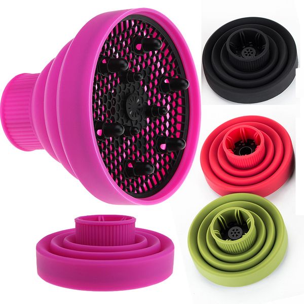 

hairdryer diffuser cover high temperature resistant silica gel collapsible hairdryer accessories hairdressing salon tools