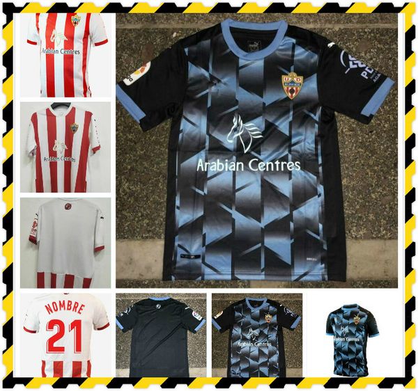 

2020 2021 union deportiva almeria soccer jerseys 14 guti sekou munoz chema lazo gaspar petrovic custom home 20 21 football shirts, Black;yellow