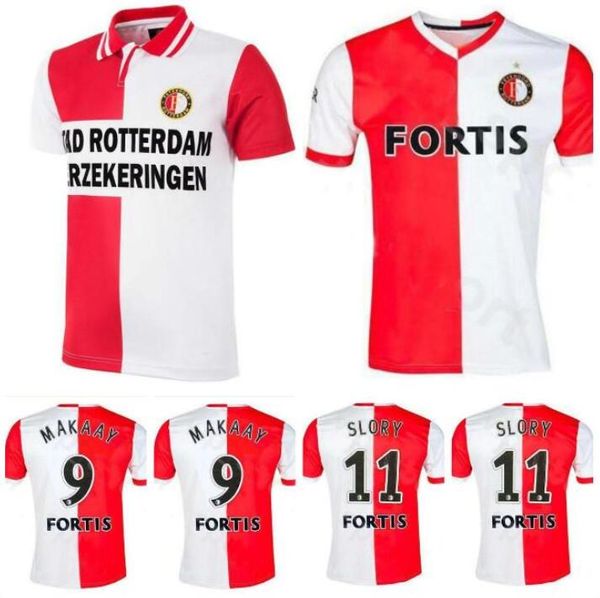 

feyenoord 1995 retro soccer jersey slory makaay camisa de futebol camiseta de fútbol 07 08 feyenoord vintage football shirt, Black;yellow