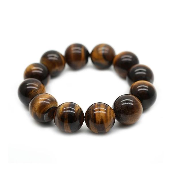 

link, chain natural tiger eye stone bracelet hand jewellery women men gift beads bracelets bangles accessories bead diameter 10-18mm, Black