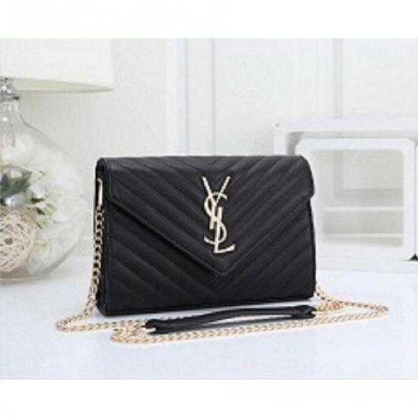 

new ysl fashion crossbody shoulder handbag women purse messenger bag wallet tote clutch bag lv louis vuitton ys-8866, Golden;silver
