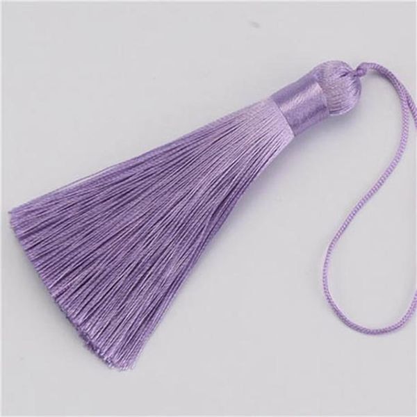 

10pcs 8cm tassel brush pendant accessories for diy earrings jewelry making silk satin tassel handmade crafts findings supplier h qylrbw