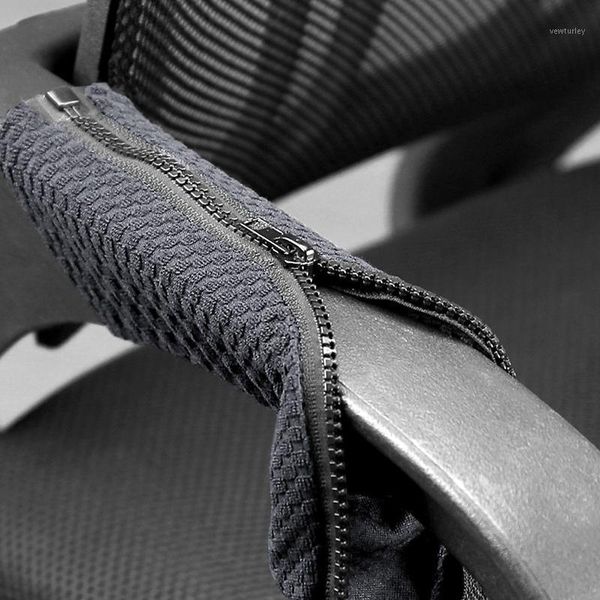 

chair covers 2pcs solid color elastic zip armrest spandex computer for office arm rest1
