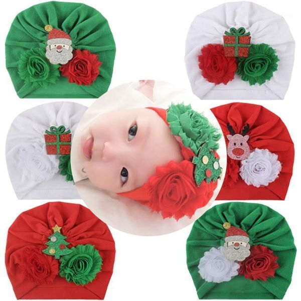 

hair accessories 5pcs/lot baby 2021 christmas hat winter knitting turban red/white xmas party cap decoration1, Slivery;white