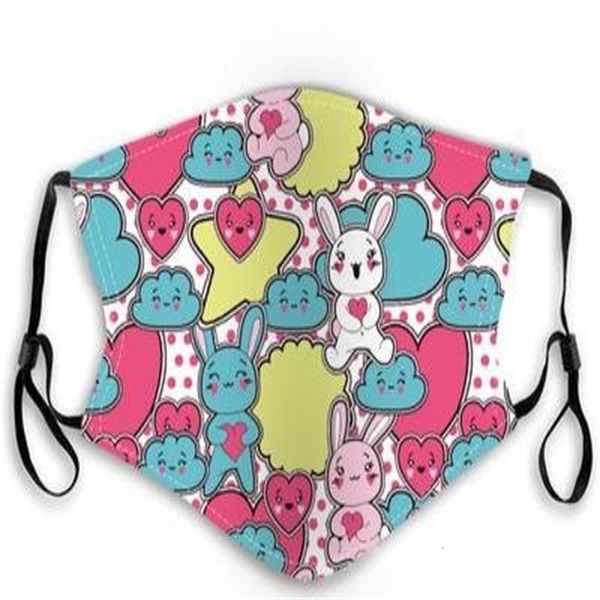 

masks factory kids cartoon reusable cotton with filters slot pm2.5 anti-fog haze dust washable children adjustable e pfwam