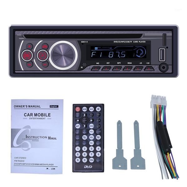 

car audio isinbox radio 1 din cd vcd dvd player bluetooth aux u-disk fm head unit radios para auto coche 1din stereo receiver1
