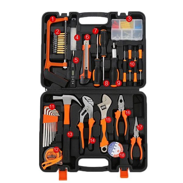 

1 toolbox pliers home in hammer 8 18 adjustable saw needle nose 12 precision watch set wrench phone tools screwdriver bbyxfu packing2010