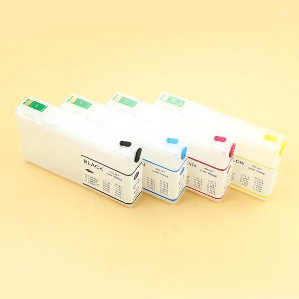 

t7011-t7014 refillable ink cartridge with arc chip for workforce pro wp-4000 wp-4500 wp-4015 4025 4000 4500 4015 45151 refill kits