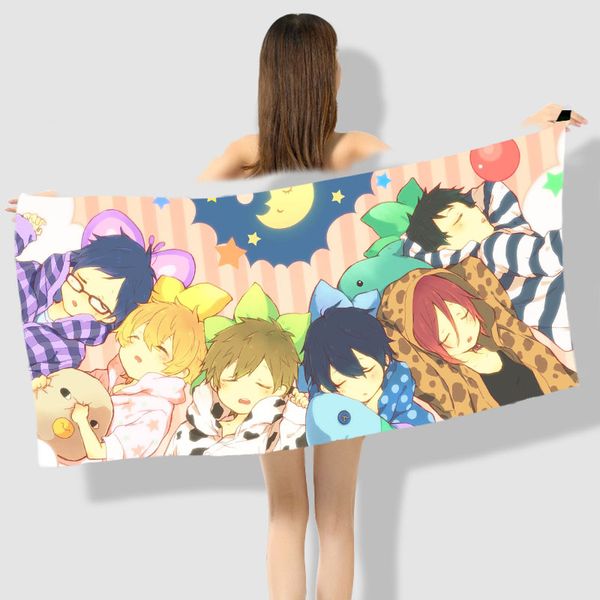 

anime manga iwatobi swim club bath beach towel bathroom 001