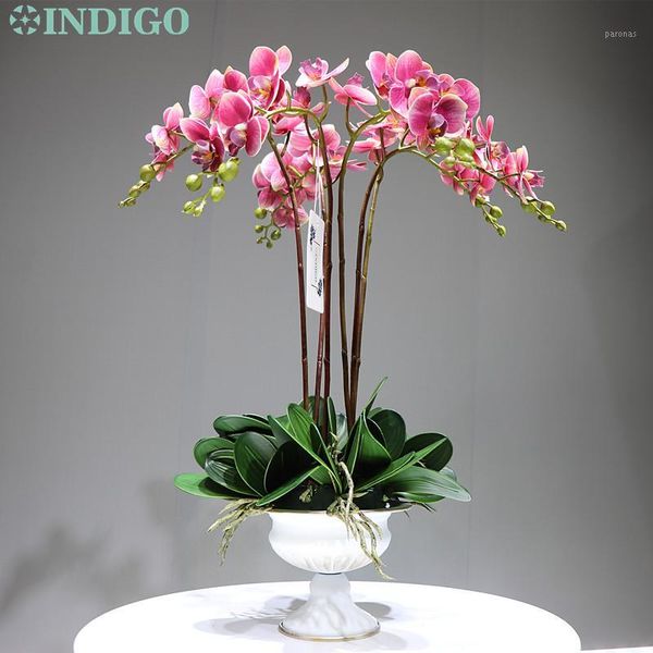 

- purple orchids phalaenopsis diy flower arrangment real touch office table decoration 1 decorative flowers & wreaths