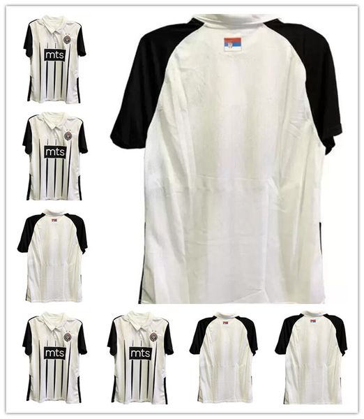

2021 2022 fk partizan soccer jersey serbia belgrade - crno-beli the black-whites football shirt, Black;yellow