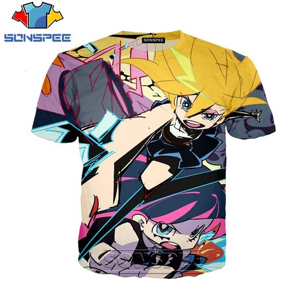 

panty stocking printed 3d print shirts plus size funny aesthetic men clothing