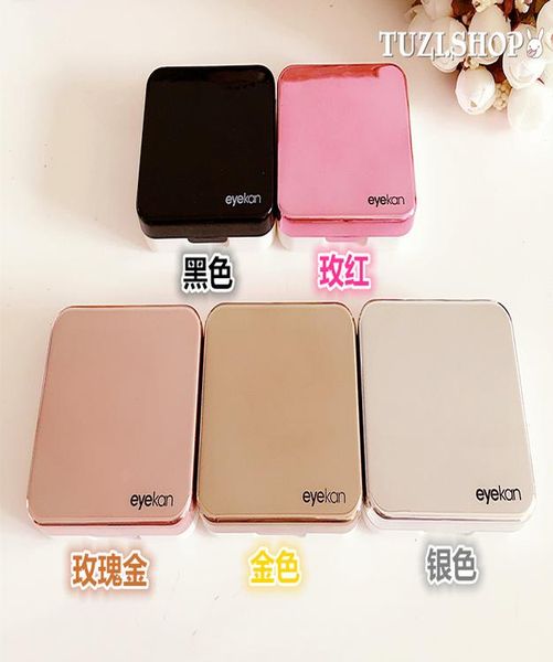 

reflective cover contact lens case with mirror color contact lenses case container cute lovely travel kit box women swy wmtyzw otsweet, White;black