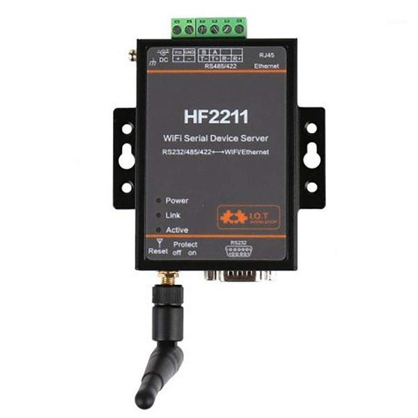 

smart home control wifi serial device server rs232/rs485/rs422 port to ethernet converter module hf2211 eu plug available1