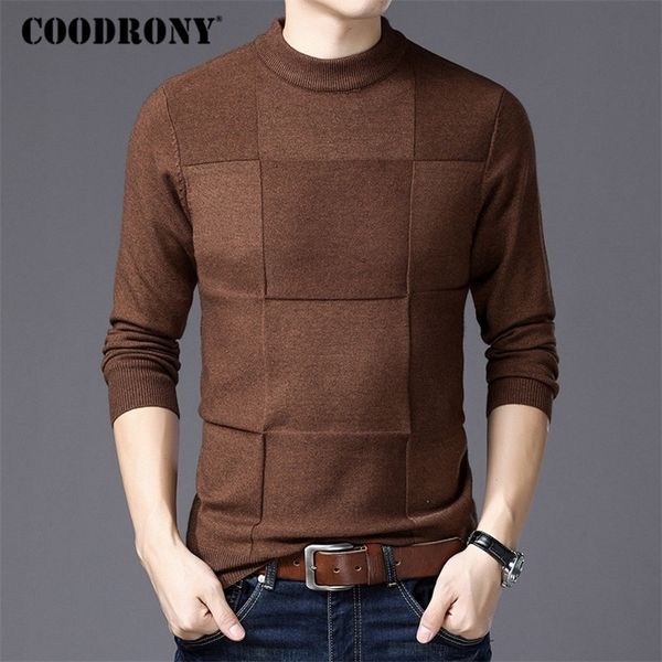 

coodrony mens sweaters 2020 winter christmas sweater men pullover men cashmere turtleneck pull homme clothes jersey hombre h007 lj201009, White;black
