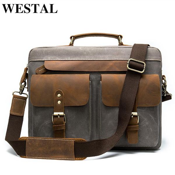 

westal porte document men's briefcase leather lapbag men leather office bags for men business bag for document cool designer
