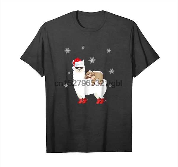 

get now sloth riding llama t shirt funny christmas santa tee t-shirt sport hooded sweatshirt hoodie