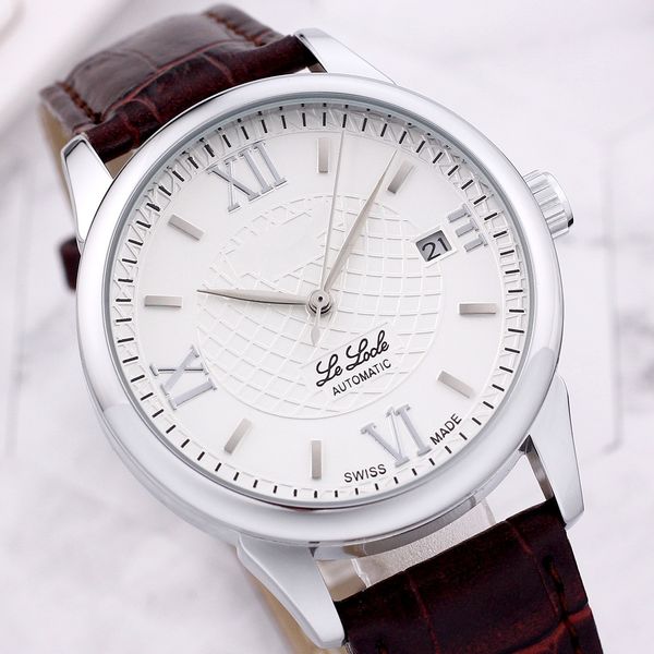 

new spot men's casual day s watch factory direct sales, Slivery;brown