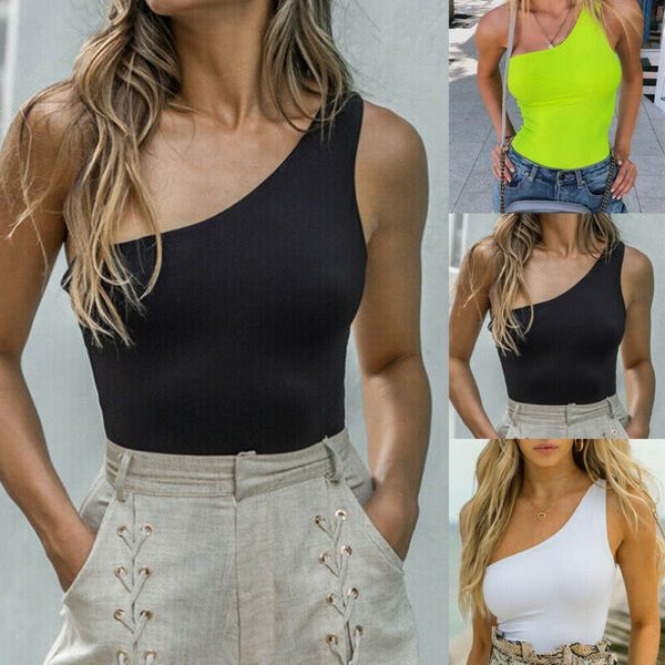 

women's clubwear holiday summer mini jumpsuit playsuit beach one shoulder romper s-l, Black;white