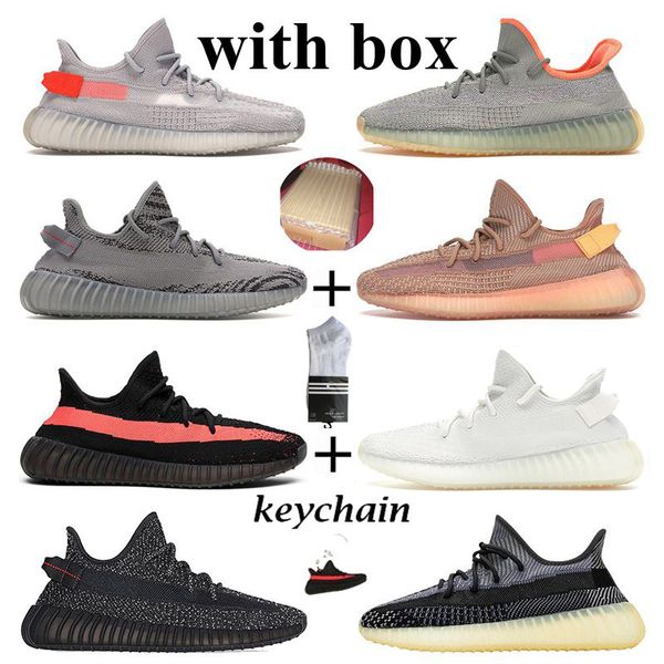 

with box 2021 kanye west v2 running shoes men zyon asriel zebra cream red glow sports sneakers mens trainers breathable women outdoor 36-46