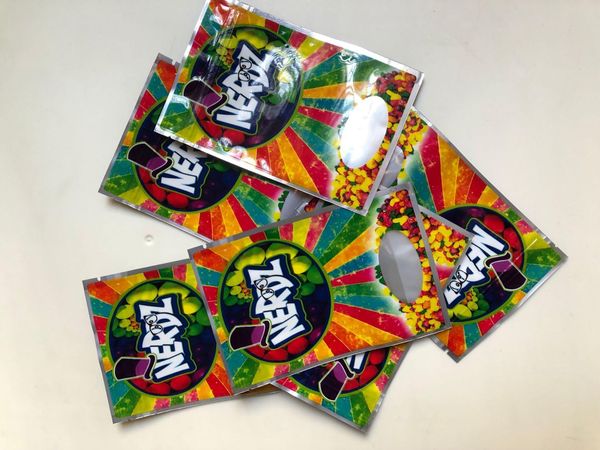 

nerdz candy bags rainbow 3.5g mylar bags local empty bag edibles packaging wmtroh xhhair