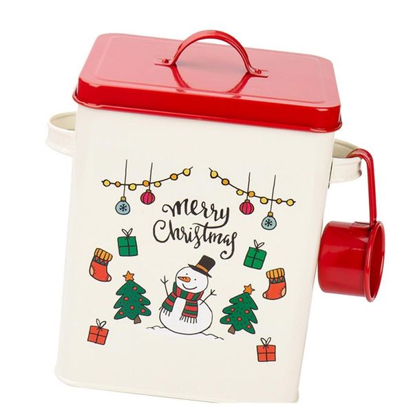 

christmas tin gift box cookie candy storage containers with lids, vintage style bread box ki qylkgs mj_bag
