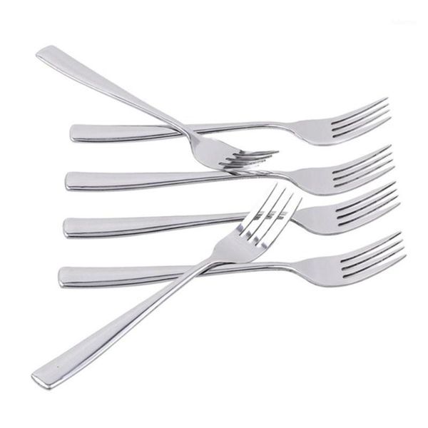 

6pcs stainless steel dinner forks flatware glossy forks home dinnerware kitchen tableware cutlery1