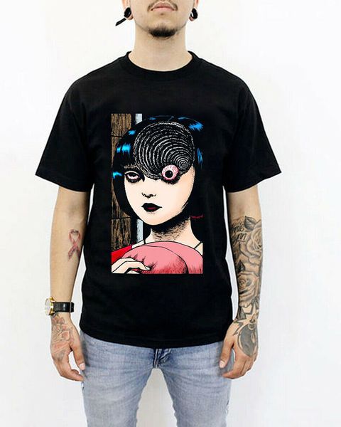 

uzumaki junji ito japanese horror short sleeved executive men summer fashion selling designer t shirts sport hooded sweatshirt hoodie