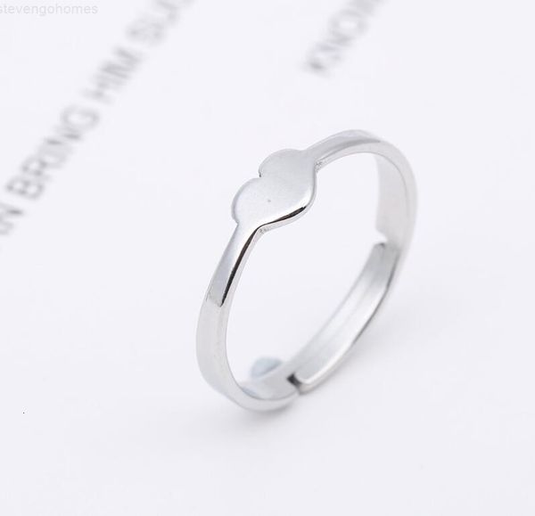 

stainless couple steel adjustable ring love, Silver