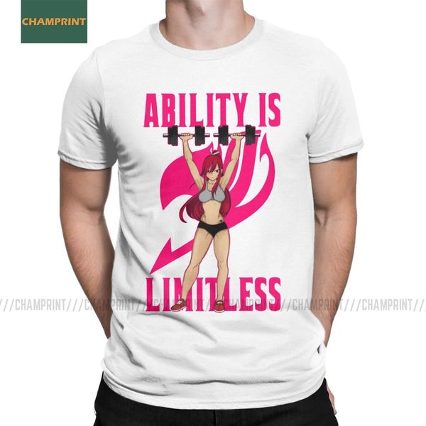 

men ability is limitless fairy tail natsu dragneel lucy erza scarlet short sleeve gift idea sport hooded sweatshirt hoodie men t shirt