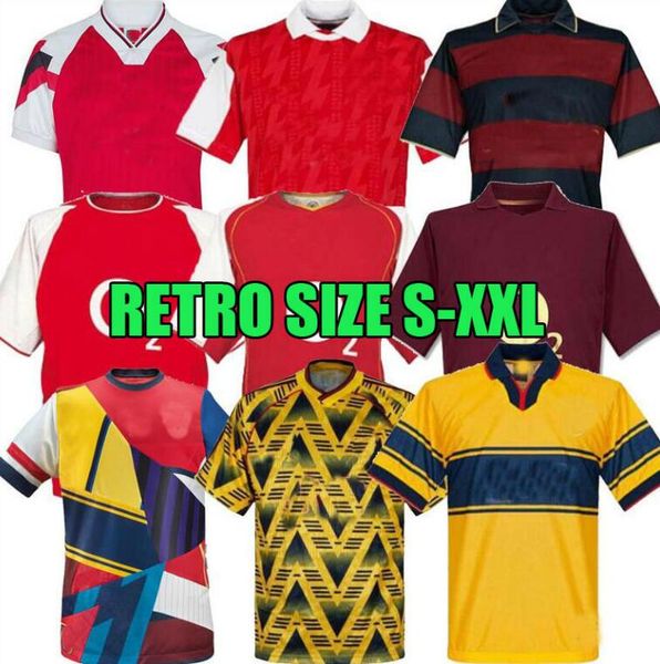 

86 88 retro артиллеристы трикотажные изделия футбола рубашки pires henry v. перси фабрегас росицки reyes vieira бергкамп футбола 06 94 05 91, Black;yellow