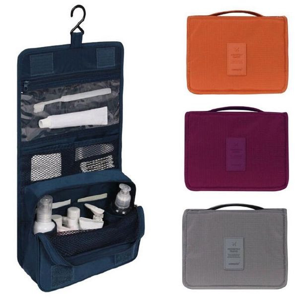 

cosmetic bags & cases 2021 universal fashion men women travel storage makeup bag folding hanging toiletry wash organizer pouch portable case