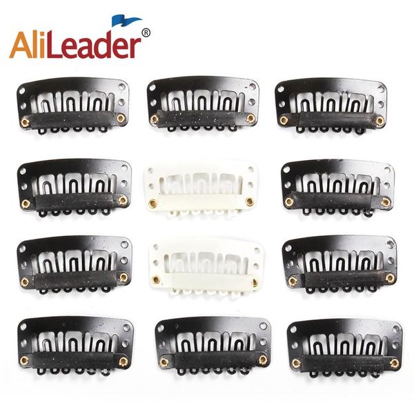 

alileader 20pcs / lot clip в наращивании волос парики для волос hair bangs snap hair clips для расширений металлическая расческа для bbyivi, Black;brown