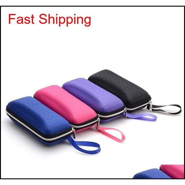 

zipper sunglasses box case pressure-proof sunglasses case zipper eyewear hard cases cover glasses protection box portable with lanyard hakb