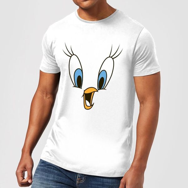 

looney tunes tweety face men's t-shirt - белый спортивный с капюшоном толстовка толстовка