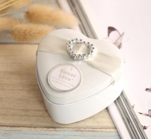 Confezione regalo a forma di cuore Scatola di caramelle di latta di metallo Moda Matrimonio Compleanno Bomboniere natalizie Choclate Presenta gioielli Decorazioni per feste