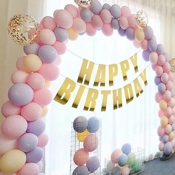 

decor birthday backdrop pennant paper prop decoration p set supplies party banner hanging 1 happy garland bunting bbydcr lipper