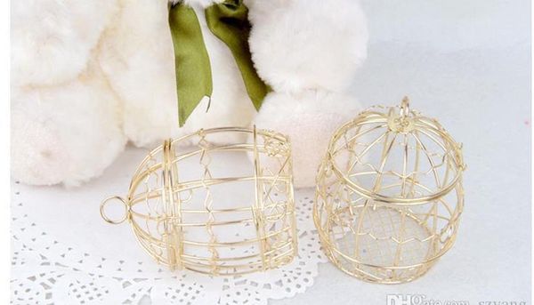 

gold wedding favor box european romantic wrought iron birdcage wedding candy box tin box for wedd bbyxjl warmslove