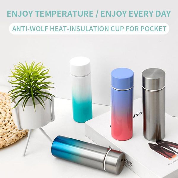 

150ml 304 stainless steel portable vacuum insulated water bottle thermal mug for office school keeping temperature cup 130x40mm1